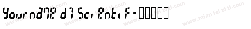 Yourname D7 Scientif字体转换